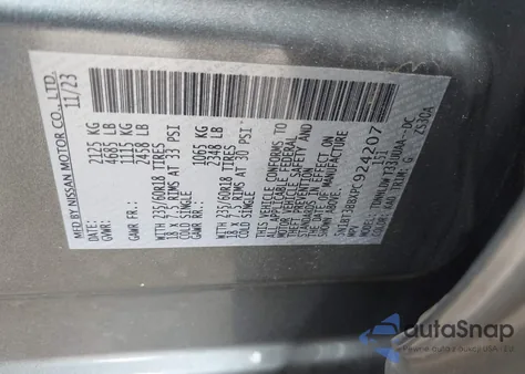 2023 Nissan Rogue Sv Intelligent Awd из США, поврежденный, VIN 5N1BT3BBXPC924207